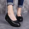 Air Cushion Shoes Women Leather Flats Non-slip Nurse Shoes Comfortable