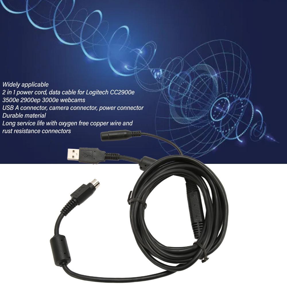 USB A/ Camera Port / Power Port Camera Link Cable for Logitech CC2900e 3500e 2900ep 3000e