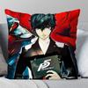 P-Persona 5 Ролевая игра Наволочка Квадратная Подушка Спальня Диван Отдых Комфорт Подушка для Автомобиля Гостиная Домашний Декор 40X40