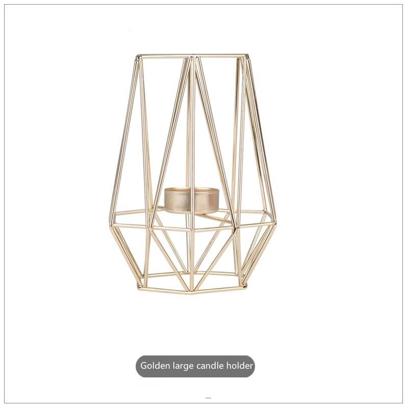 Роскошный подсвечник в скандинавском стиле, золотой железный подсвечник, розовое золото, европейский романтический подсвечник, украшение стола