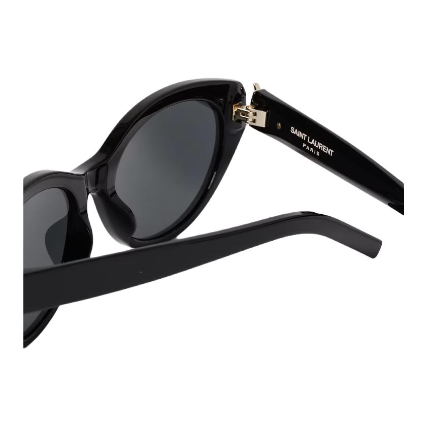 Saint Laurent Full Frame Design Acetate Nylon Cat Eye Sunglasses Women sunglasses Black 822274Y9956