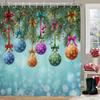 GAEMerry Christmas Занавеска для душа Рождественский колокольчик, снежинка Ванная комната Занавеска с крючками дом для украшения на Рождество Curt