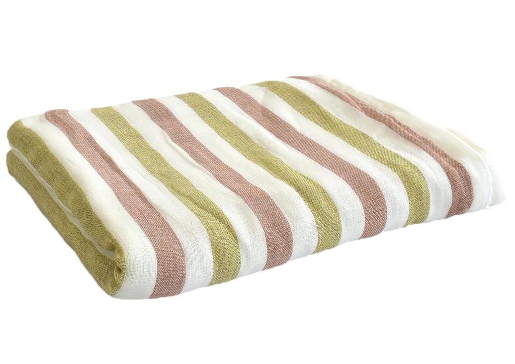 Полуплед Imabari Towel, 5-слойная марля, Морская полоска, 100% хлопок, Сделано в Японии, Легкий, Идеально подходит для дневного сна, Взрослых, Младенцев, Высококачественный, Дышащий