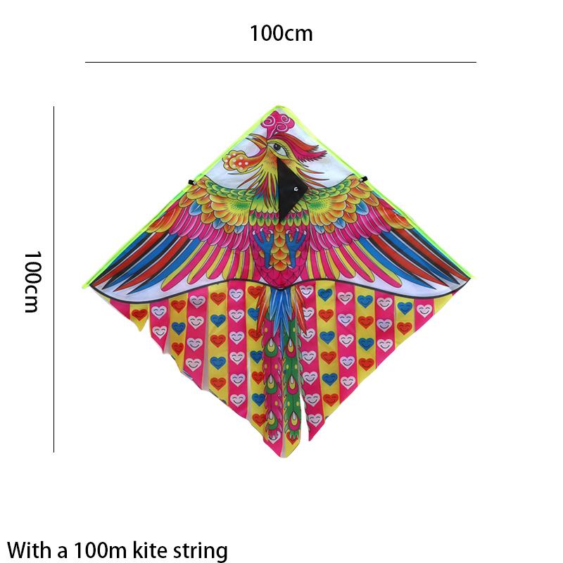 Childrens 1 Kite Meter Multitail Cartoon Print Breeze Easy To Fly Flying Toy