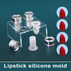 1 Set DIY Handmade Lipstick Mold Set Washable Reusable Silicone Mold for Perfectly Shaped Lipsticks