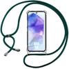 Protective Case - BOOLING - for Samsung Galaxy A55 5G - Transparent Silicone - Adjustable Lanyard - Shockproof