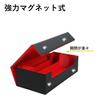 Deck Case Trading Card Case Top Loader Storage Dice Holder Prema Magnet PU Leather Sleeve Compatible Duema Various Card Game "Yu-Gi-Oh! BOX" (Black