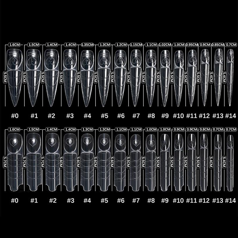 Long Coffin Nail Tips Full Cover Press on Reusable Fake Nails for Women Girls Manicure Home Party Use
