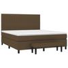 Maison Exclusive - Sommier à lattes de lit avec matelas Marron foncé 180x200 cm