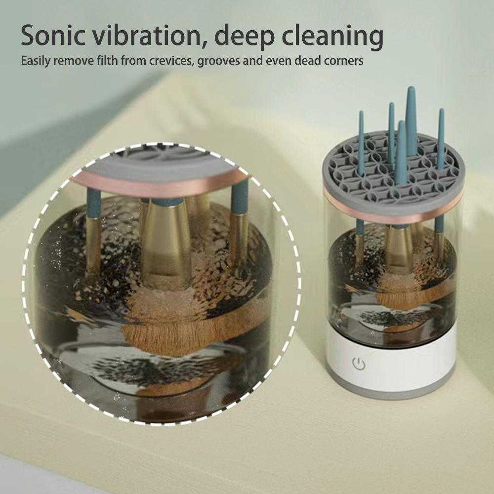 Электрический очиститель для кистей для макияжа Автоматический очиститель для кистей для макияжа USB Портативная косметическая моечная машина для кистей для макияжа Вращающаяся очистка