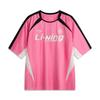 Casual Comfortable Simple Round Neck Versatile Short Sleeve T-Shirt Men Tops Peach-Blossom-Pink AHSV759-4