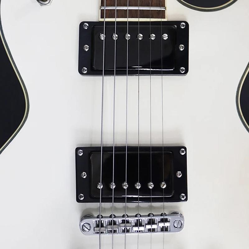 2 шт. Кольца для крепления хамбакерных звукоснимателей из алюминиевого сплава для грифа и бриджа, Набор изогнутых рамок для звукоснимателей грифа и бриджа для гитары