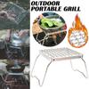 Mini Folding Grill Racks Mesh Camping Stove Oven Barbecue Grill Stand Outdoor BBQ Picnic Cooking Tool