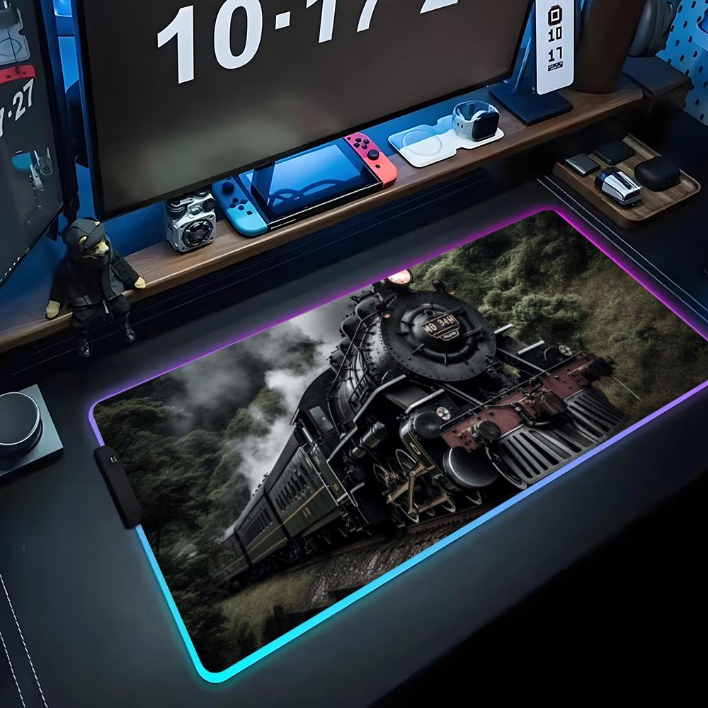 Коврик для мыши RGB Игровой коврик для мыши Большой светодиодный коврик Настольный коврик для ПК Светящийся коврик для мыши Большие коврики для клавиатуры Настольный ковер с подсветкой