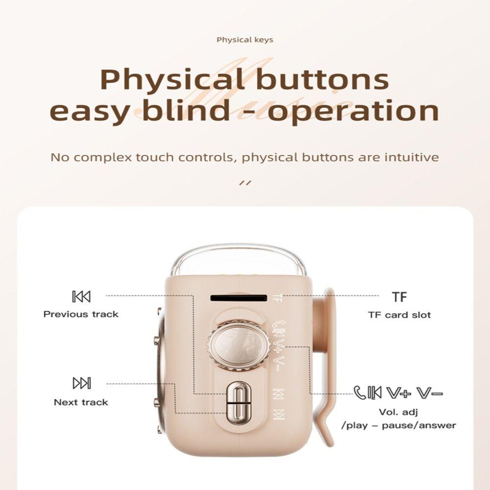 Magnetic Back Clip Wireless Speaker Built in Microphone Portable Speaker Outdoor Player