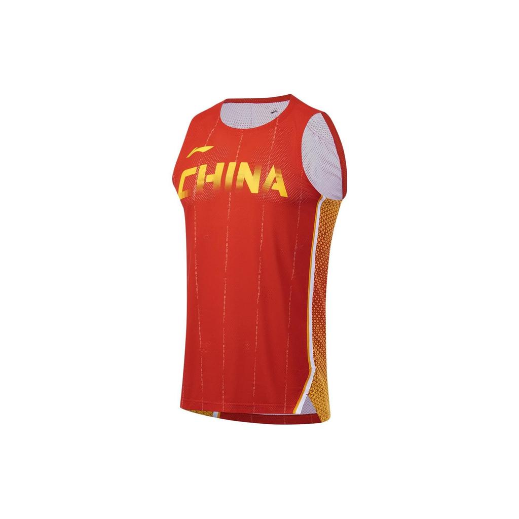 Li-Ning Basketball Series Alphabet Crew Neck Sleeveless Vest Men Tops Neon AAYS477-2