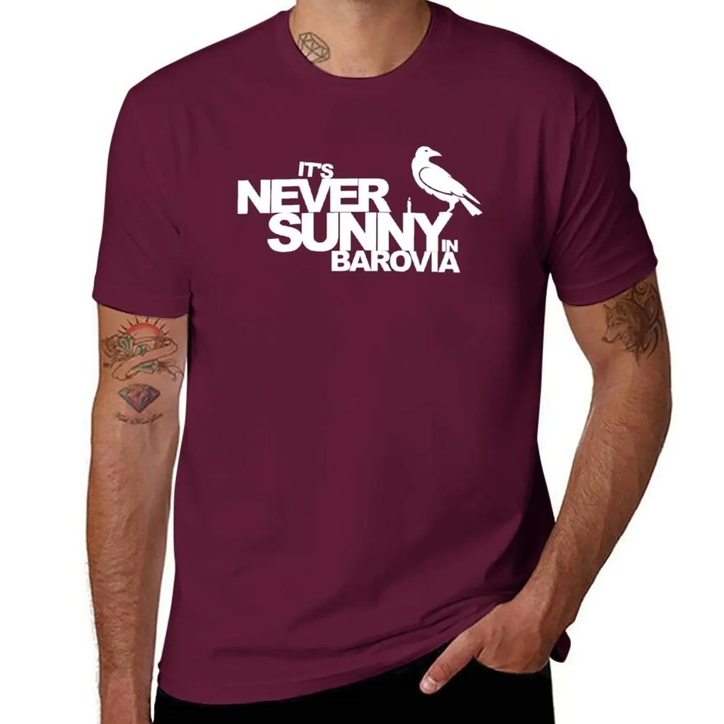 funny t shirts vintage clothes plain t-shirt black t-shirts for It's Never Sunny in Barovia T-Shirt clothing