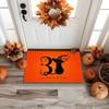 minimalist Halloween doormat, anti slip and absorbent carpet, washable and stain resistant floor mat for home decoration