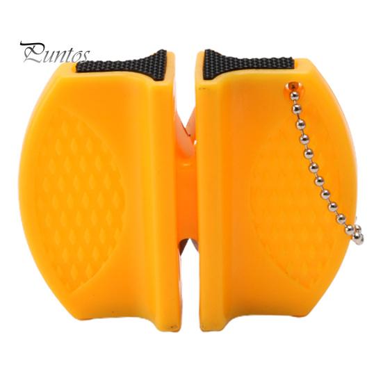 Стабильная с крючком-цепочкой, долговечная точилка, портативная легкая карманная точилка, кухонные аксессуары