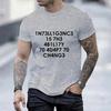 T Shirt for Men Intelligence Is The Ability To Adapt To Change Print Men's T-Shirt Sports Tee Shirts Fashion Harajuku Streetwear