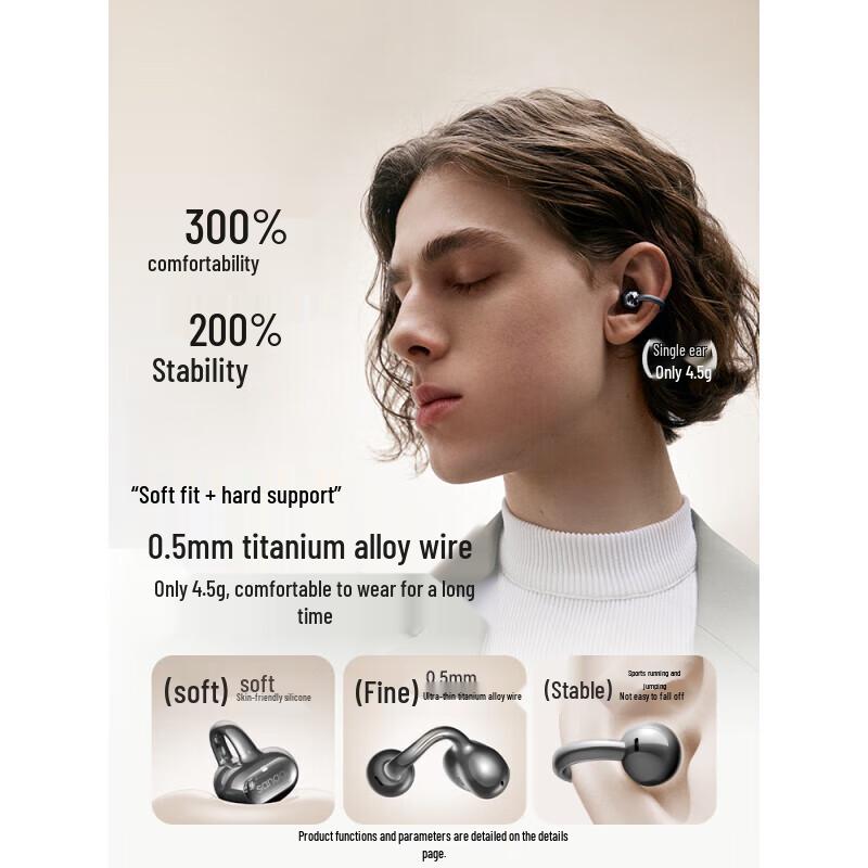 SANAG S8S Bluetooth Open-Ear Clip-On Headphones