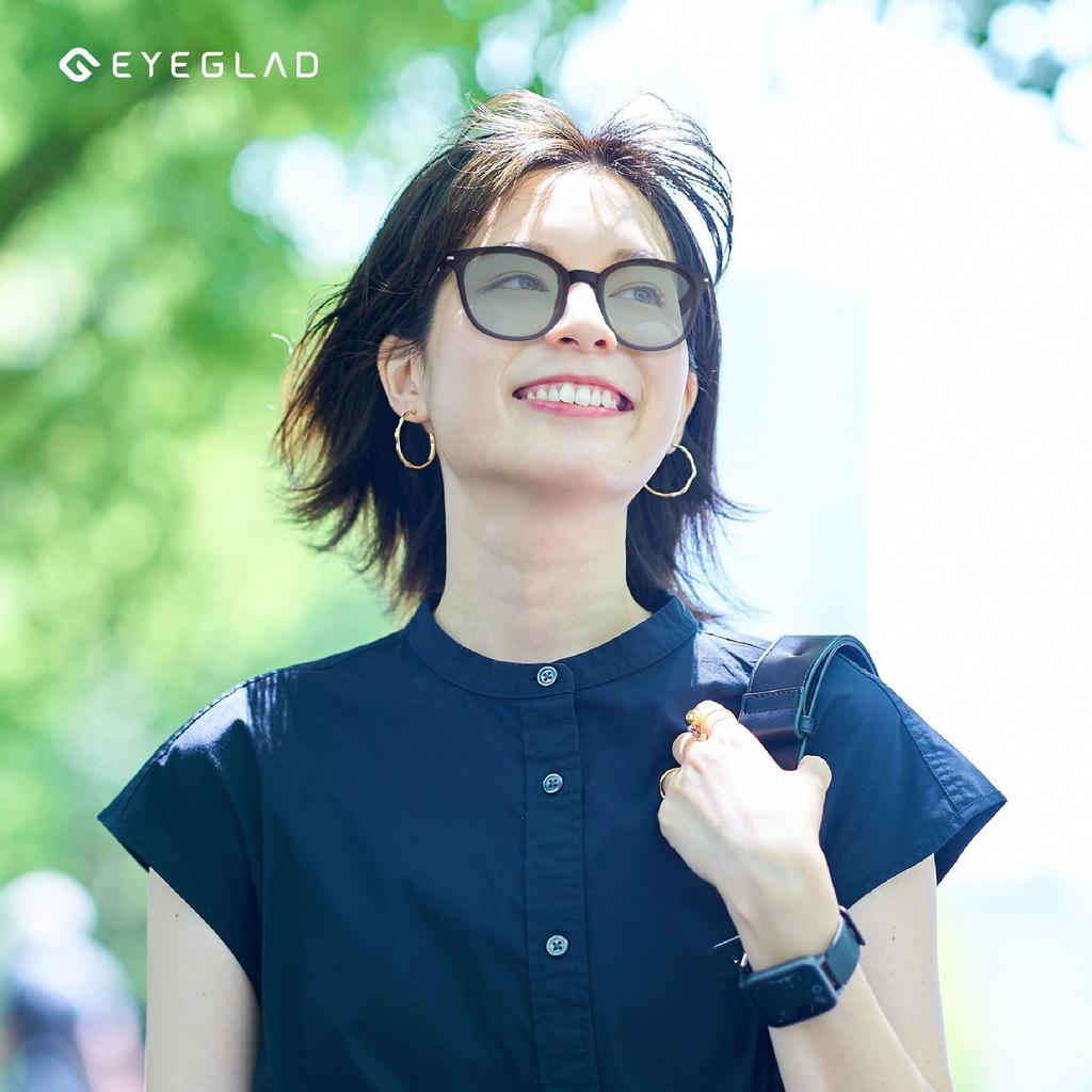 [EYEGLAD] SUNFOLD HALO LITE Складные солнцезащитные очки с защитой от синего света UV400 Линзы LumiX высокой четкости Унисекс Для улицы и путешествий (Морской бризВолновой синий