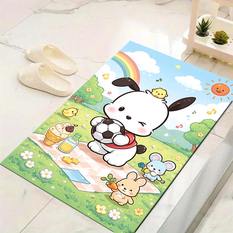 1pc Picnic Cute Animals Carpet Rug for Bedroom Living Room Decor Sofa Home Game Area Rug Non-slip Floor Mat. DT71601137