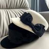 Qianjin Xiaoxiang Style Sweet Bow Wool Duck Hat Women's Felt Hat High-end Beret Foreign Style French Top Hat