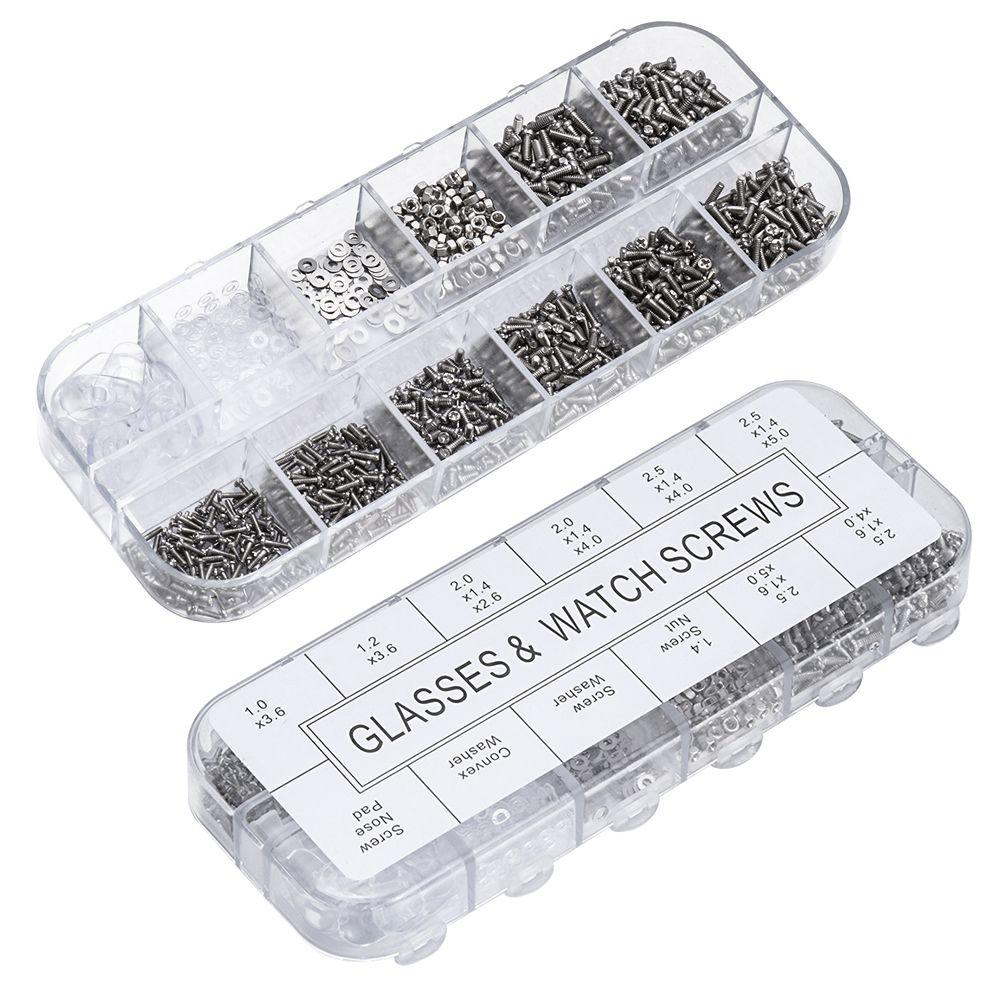 Tweezer 5 Pairs Nose Pads Tiny Screws Eyeglass Repair Kits Stainless Steel Sunglasses Repair Tools