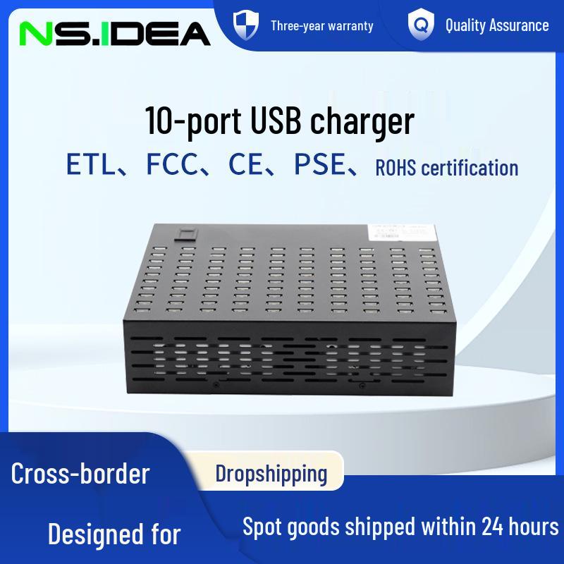 100-Port 800W High-Power Universal USB Charger for Studio & Multi-Device Charging