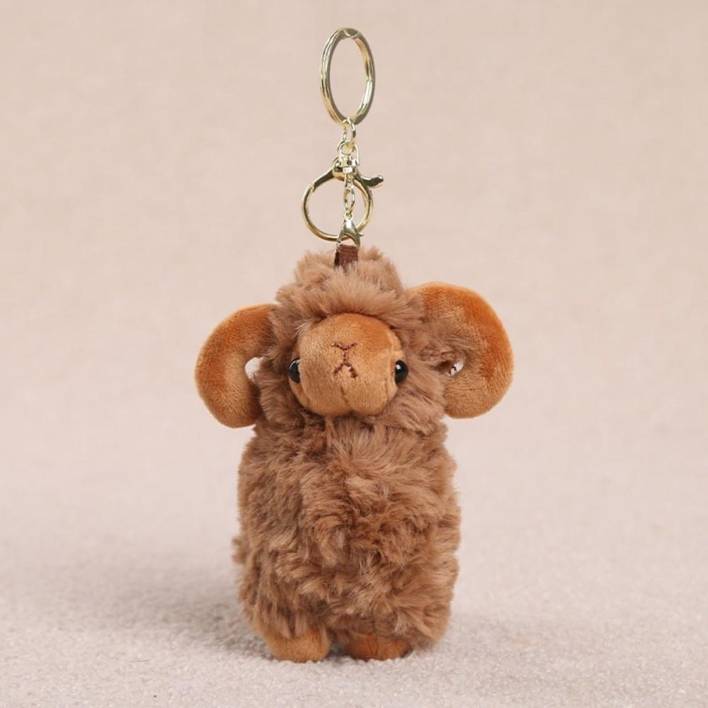 Curly Wool Sheep Pendant Soft Bag Charm Trend Plush Keychain Party Favors