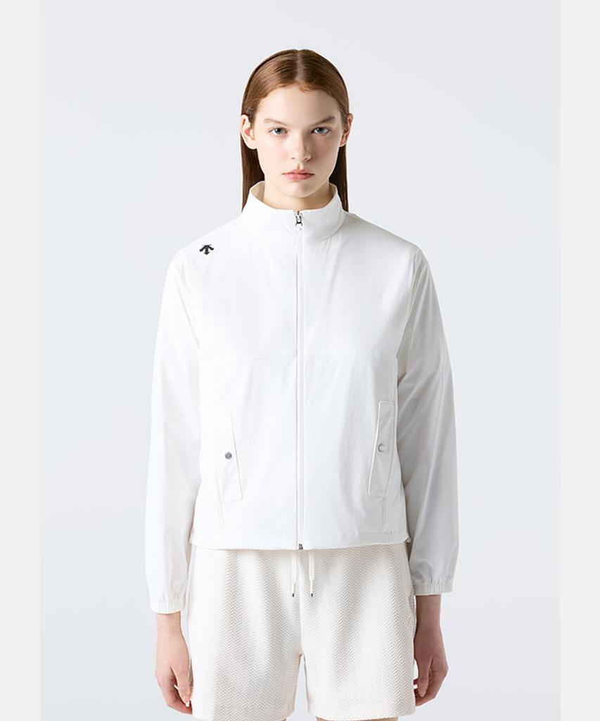 Descente Women'S Lined Woven Jacket Ivory Sr122Pwt11