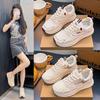 2025 autumn new thick-soled heightening little white shoes women's versatile casual sports board shoes super soft student dad shoes women