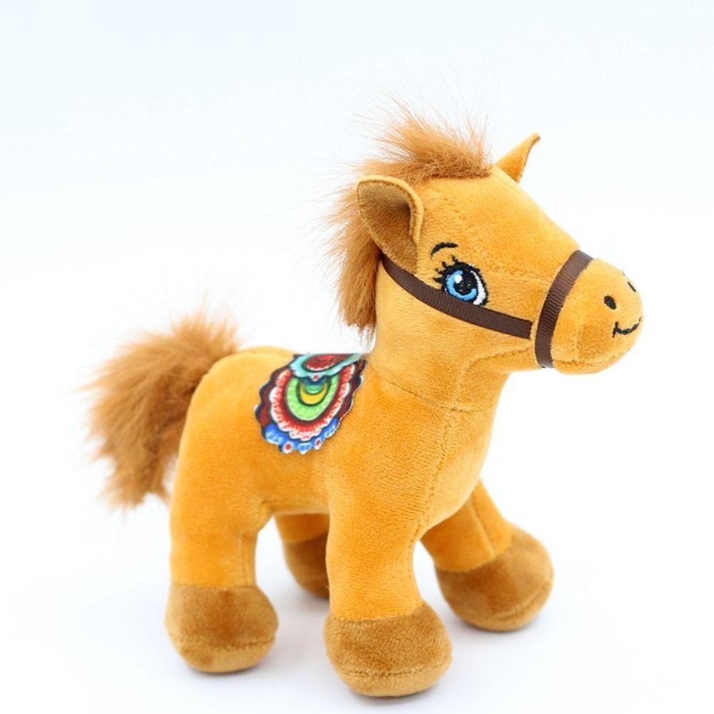 Cute Horse Plush Doll Toys Soft Mini Horse Keychain Backpack Pendant