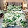 Tropical Rainforest 3D Printed Bedding Three-Piece Plant Flower Quilt Cover