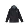 Hooded Logo Print Zip Long Sleeve Breathable Running Jacket Men Jackets Black FZ9040-010