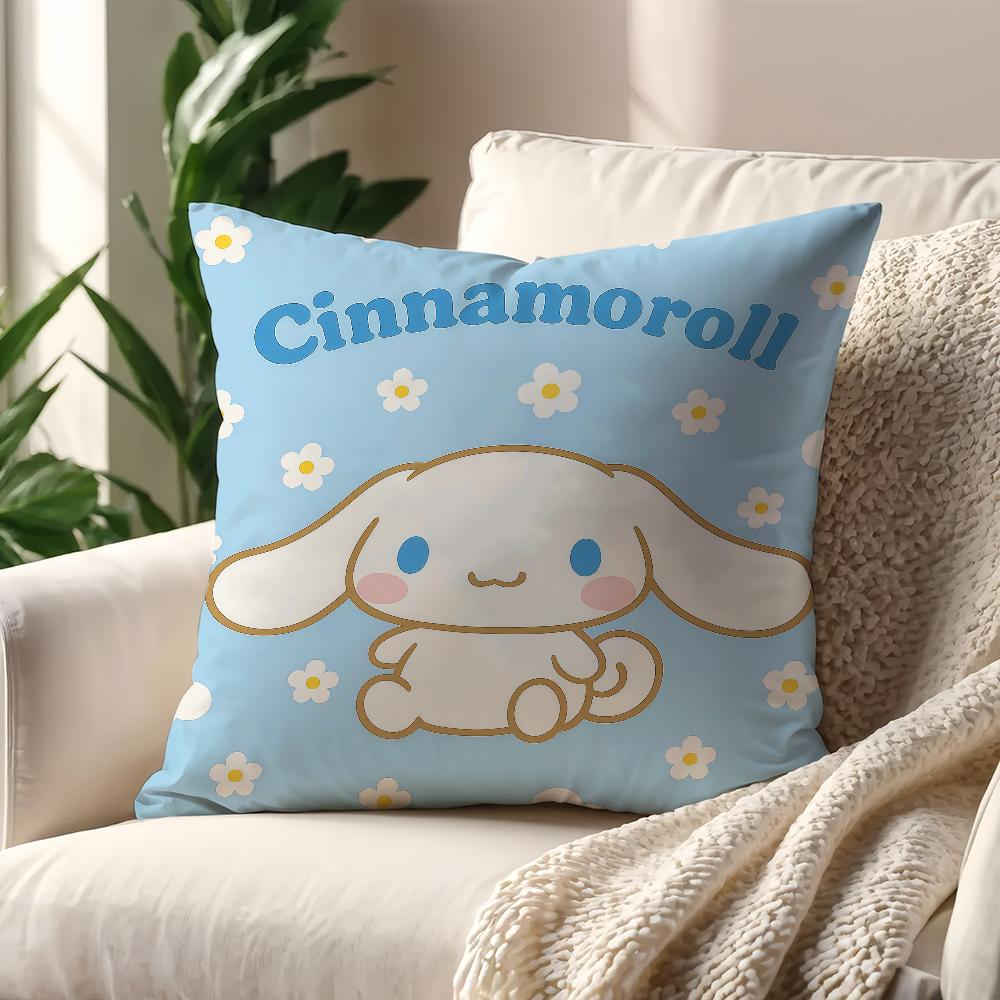 Kawaii CCinnamoroll cushion cover For Pillow Printing Sofa Decoration Home Car Room Coffee Shop Office Nordic Simplicity