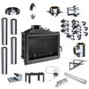 Fireplace Insert KRATKI Wiktor 14kW Ø200 Cast Iron External Chimney Set
