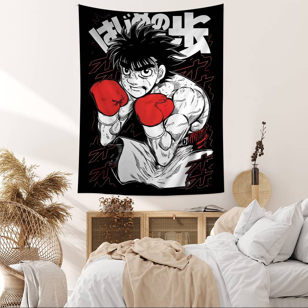 Hajime No Ippo Anime Chart Tapestry For Living Room Home Dorm Decor Art Home Decor