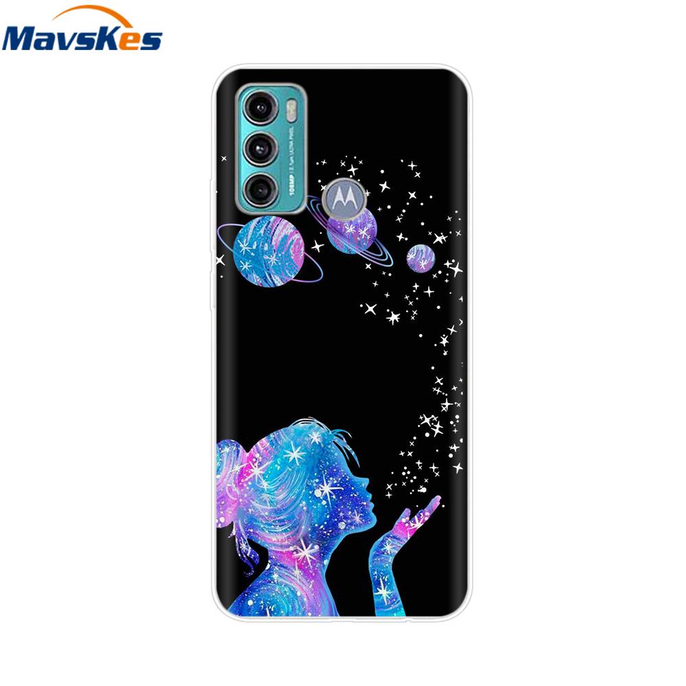 G60S Case For Moto G60S Protective Cartoon Transparent TPU Silicone Phone Cases For Motorola Moto G60 Cover G 60s Fundas Bumper