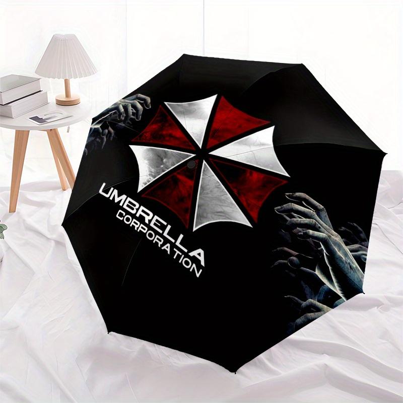 Наклейка с логотипом корпорации Umbrella - Официальный лицензионный товарКомпактный складной зонт-трость Umbrella 3-слойный для мужчин и женщин Подарок