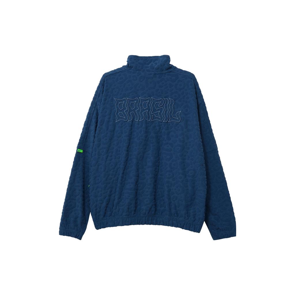 Nike Однотонная футбольная спортивная куртка с логотипом, мужская верхняя одежда, синяя DX2045-490