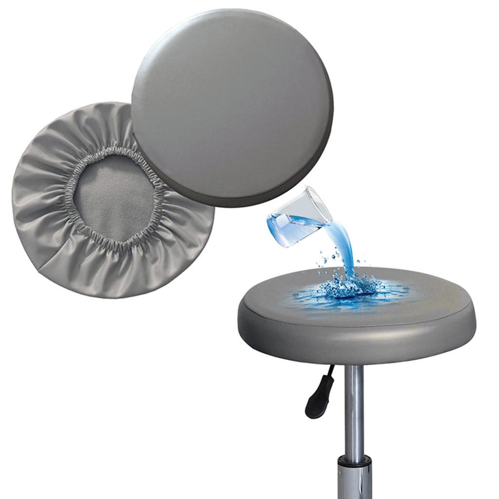 Простой чехол для табурета Барный чехол для круглого поворотного стула Универсальный чехол для сиденья Чехол для стула для кофейни Однотонные накладки