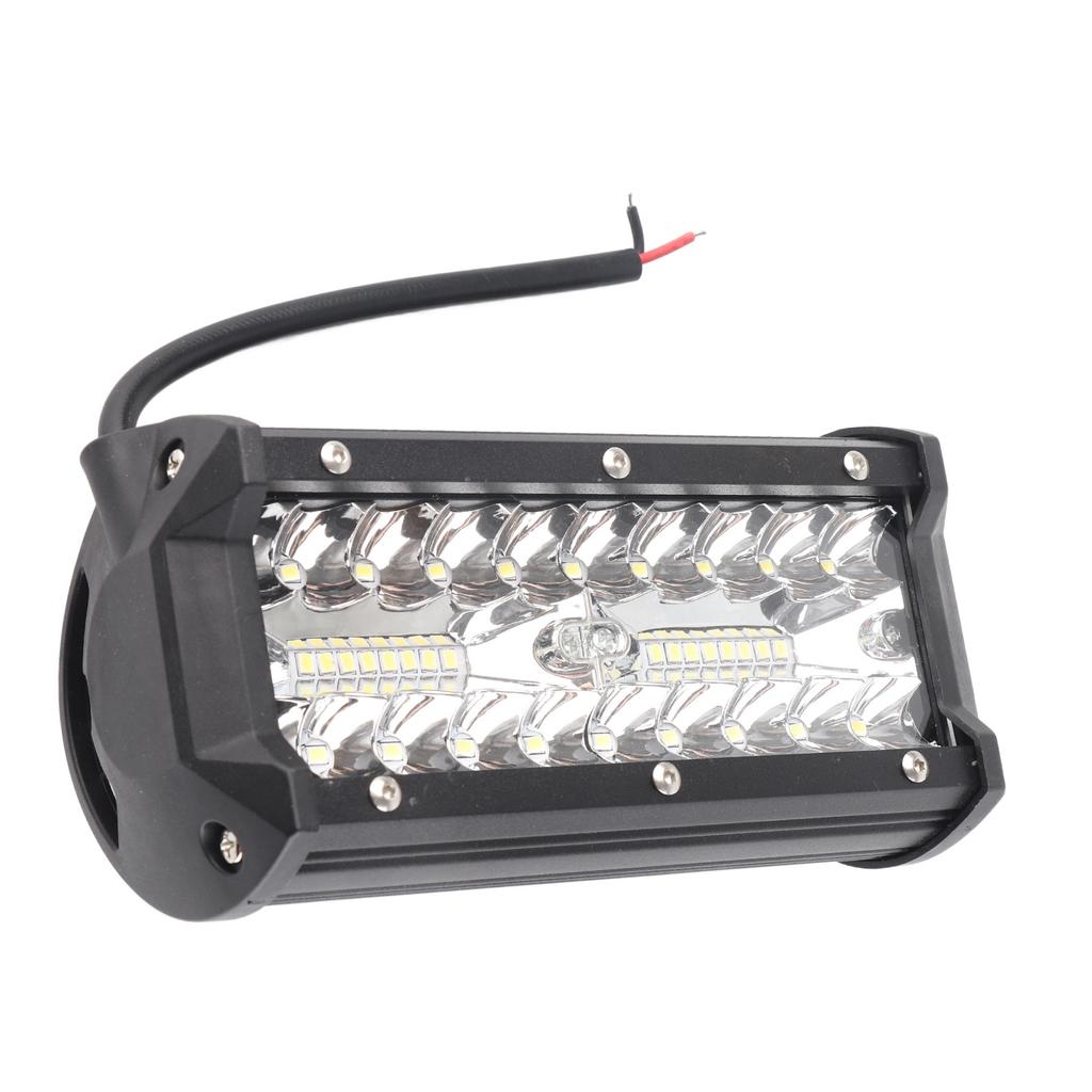7-дюймовый автомобильный светодиодный рабочий фонарь 120 Вт 3-линейный водонепроницаемый универсальный рабочий прожектор для внедорожника грузовика