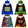 Angry Geometry Dash Kids Hoodie for Boys Girls Harajuku Sweatshirt Streetwear Hip Hop Kawaii Cat Ear Pullover Hooded Jacket