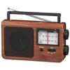 Ohm Electric AudioComm Radio Woodgrain Portable Radio Bass Enhancement Large Knob AC Powered Battery Operated [2023 Latest] (OHM) AM/FM RAD-T785Z-WK