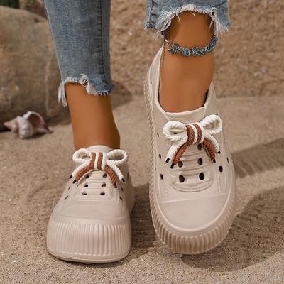 Супермягкие и легкие пляжные шлепанцы женские летние на толстой подошве с полым верхом и сумкой-каблуком, для отдыха на море, уличные шлепанцы для ходьбы по воде женские