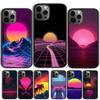 Синтвейв Солнце Неон 80-х Чехол-Ракушка Для iPhone 17 Air 15 16 14 13 12 Pro Max 11 Pro Max Plus Чехол для Телефона