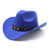 Tibetan Belt Western Cowboy Hat Woolen Felt Hat Men'S And Women'S Top Hat Outdoor Riding Hat
