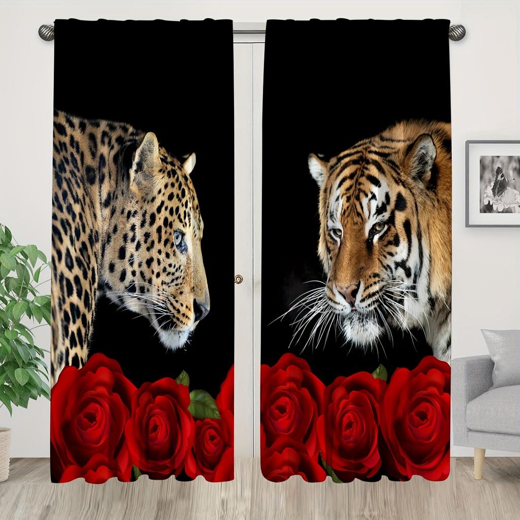 Дикий волк животное Бесплатная доставка оконные шторы жалюзи для гостиной детской спальни ванной кухни офиса двери домашнего декора2 шт.